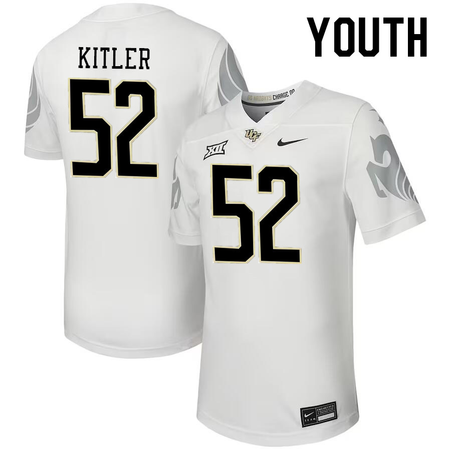 Youth #52 Caden Kitler UCF Knights Big 12 Conference College Football Jerseys Stitched-Black